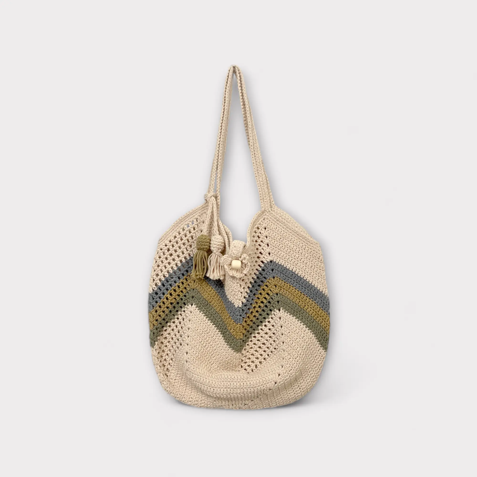 Grey Stripe Bag